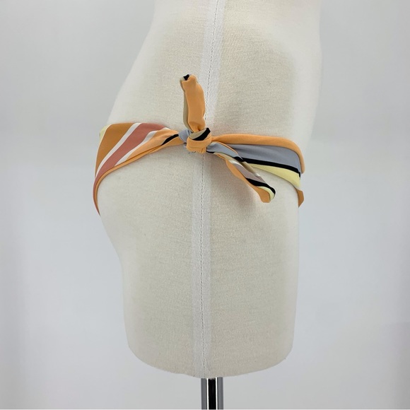 RVCA NWT Horizon Striped Reversible Cheeky Bikini Bottom, XS - Picture 5 of 16